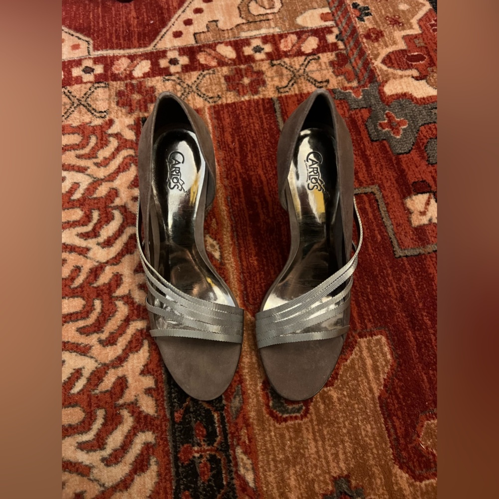 Silver/metal heels